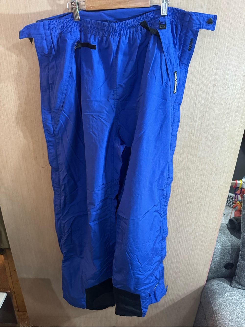 Men’s Helly Hansen Helly Tech Royal Blue Outdoor Waterproof Pants Size XL